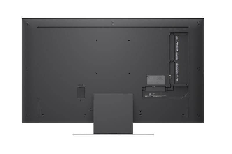 Een LG Mini RGB evo AI MRGB85 toont Precision Dimming aan de hand van een gesplitst beeld, waarbij aan de linkerkant conventionele LED wordt vergeleken met diepere zwarttinten en verbeterde contrastdefinitie aan de rechterkant, mogelijk gemaakt door de alpha 8 AI-processor.